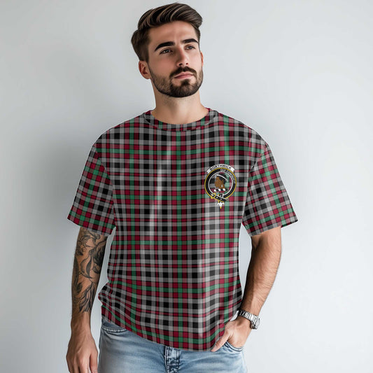 Clan Borthwick Tartan Men T Shirt Crest And Plaid Basic Style