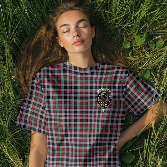 Clan Borthwick Tartan Women T Shirt Crest And Plaid Basic Style