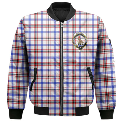 Clan Boswell Tartan Men Bomber Jacket Crest And Plaid Basic Style