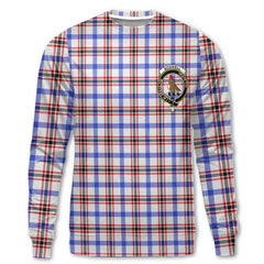 Clan Boswell Tartan Men Sweatshirt Crest And Plaid Basic Style