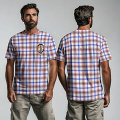 Clan Boswell Tartan Men T Shirt Crest And Plaid Basic Style