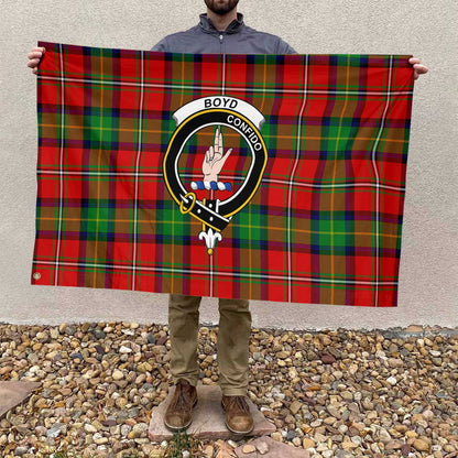 Clan Boyd Tartan Flag Crest And Plaid Basic Style