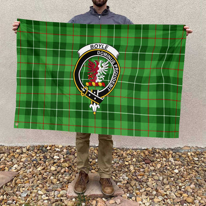 Clan Boyle Tartan Flag 1 Crest And Plaid Basic Style Tartan House Flag Crest And Plaid Basic Style