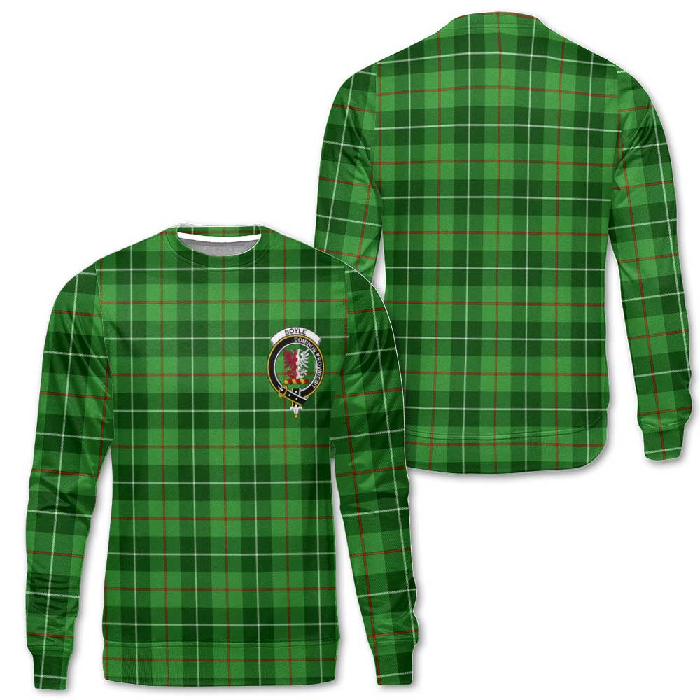 Clan Boyle Tartan Men Sweatshirt Crest And Plaid Basic Style
