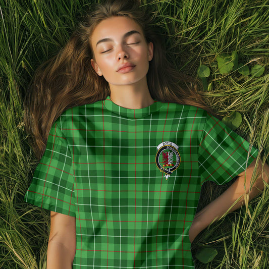 Clan Boyle Tartan Women T Shirt Crest And Plaid Basic Style