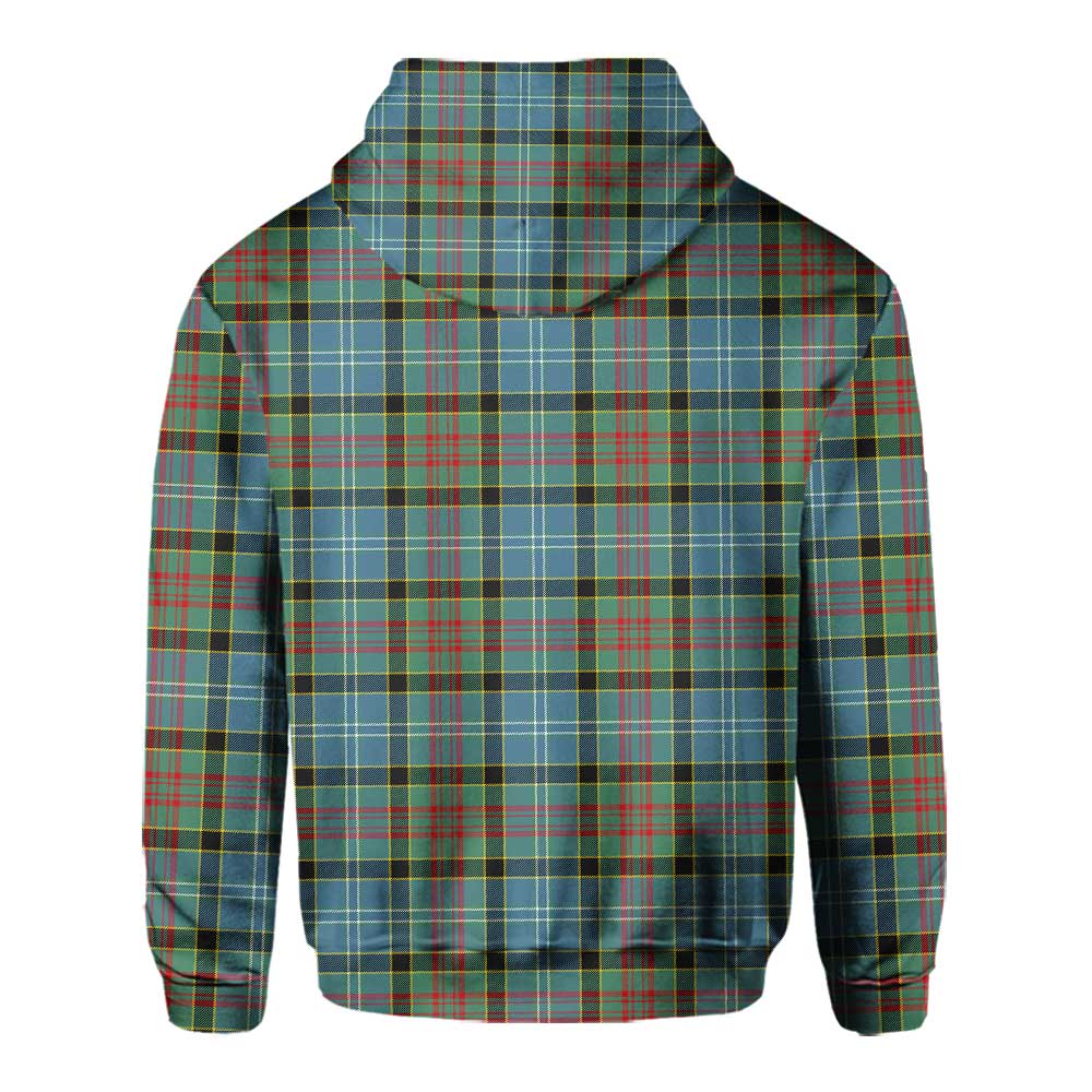 Clan Brisbane Tartan Men Hoodie Crest And Plaid Basic Style