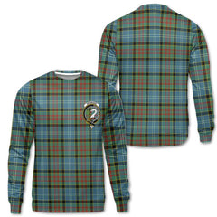 Clan Brisbane Tartan Men Sweatshirt Crest And Plaid Basic Style