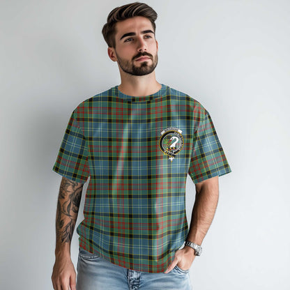 Clan Brisbane Tartan Men T Shirt Crest And Plaid Basic Style