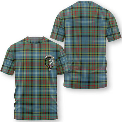 Clan Brisbane Tartan Men T Shirt Crest And Plaid Basic Style