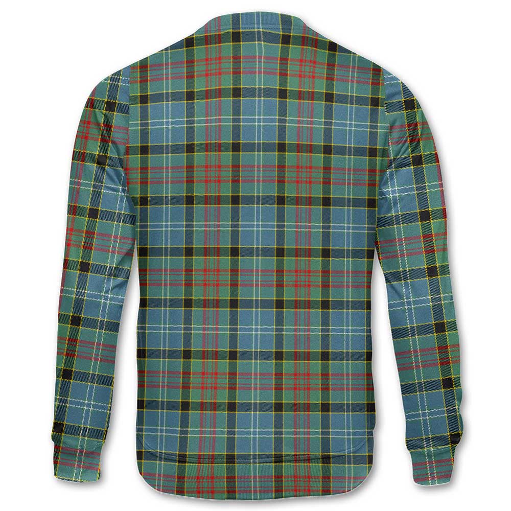 Clan Brisbane Tartan Women Sweatshirt Crest And Plaid Basic Style