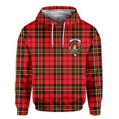 Clan Brodie Tartan Men Hoodie Crest And Plaid Basic Style