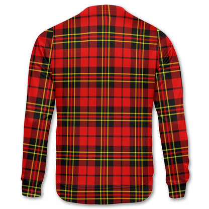 Clan Brodie Tartan Men Sweatshirt Crest And Plaid Basic Style