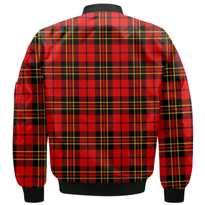 Clan Brodie Tartan Women Bomber Jacket Crest And Plaid Basic Style