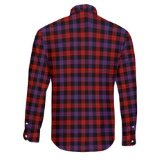 Clan Broun Tartan Long Sleeve Button Shirt Crest And Plaid Basic Style