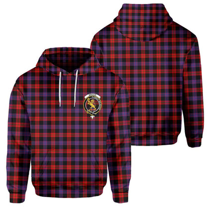 Clan Broun Tartan Men Hoodie Crest And Plaid Basic Style