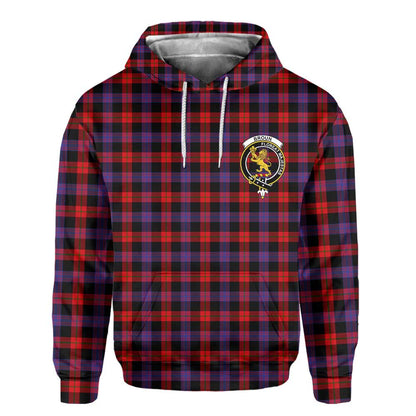 Clan Broun Tartan Men Hoodie Crest And Plaid Basic Style