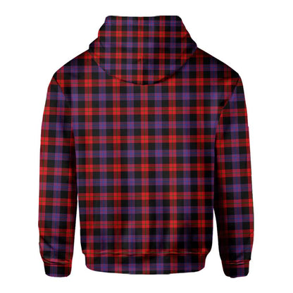 Clan Broun Tartan Men Hoodie Crest And Plaid Basic Style