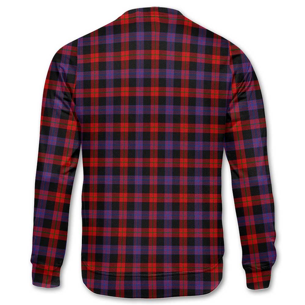 Clan Broun Tartan Men Sweatshirt Crest And Plaid Basic Style