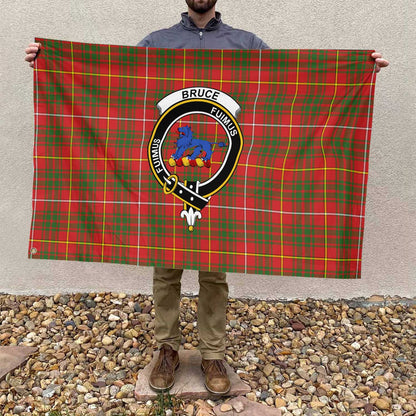 Clan Bruce Tartan Flag 1 Crest And Plaid Basic Style Tartan House Flag Crest And Plaid Basic Style