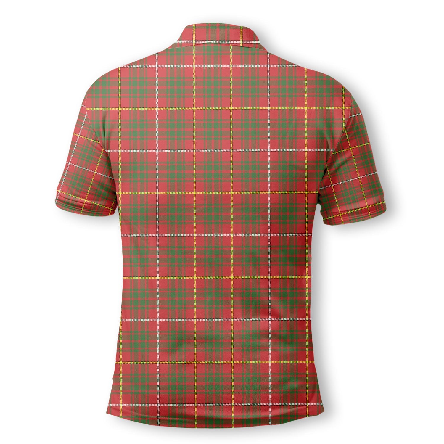 Clan Bruce Tartan Golf Men Polo Shirt Crest And Plaid Basic Style