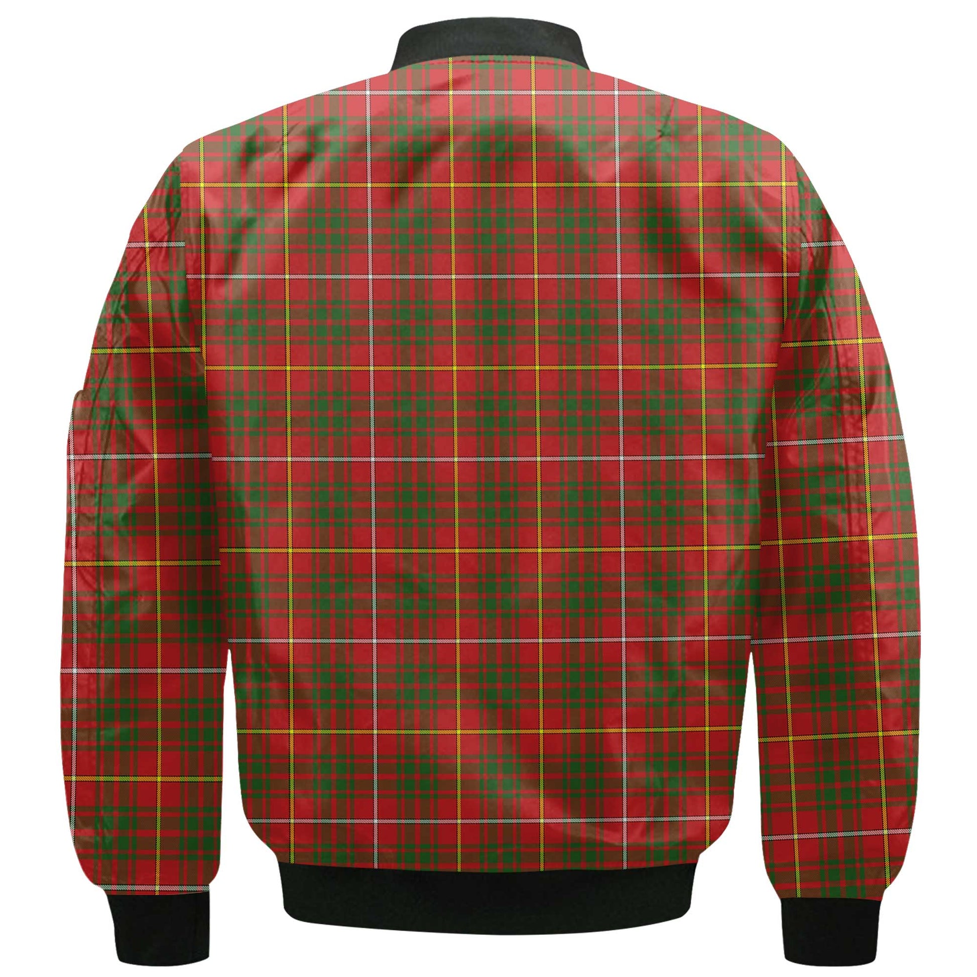 Clan Bruce Tartan Men Bomber Jacket Crest And Plaid Basic Style