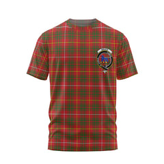 Clan Bruce Tartan Men T Shirt Crest And Plaid Basic Style