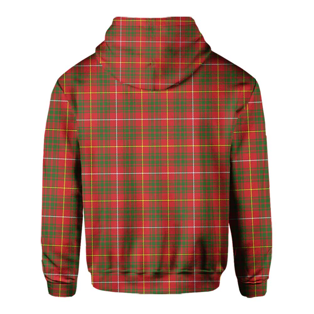 Clan Bruce Tartan Women Hoodie Crest And Plaid Basic Style