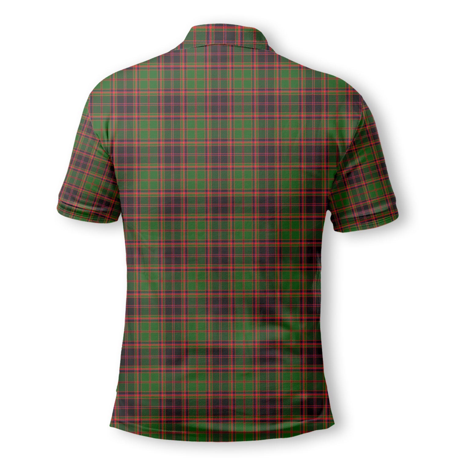 Clan Buchan Tartan Golf Men Polo Shirt Crest And Plaid Basic Style