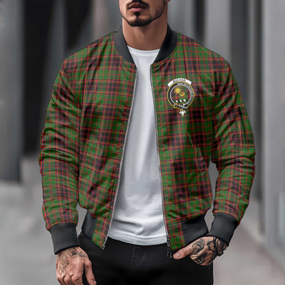 Clan Buchan Tartan Men Bomber Jacket Crest And Plaid Basic Style