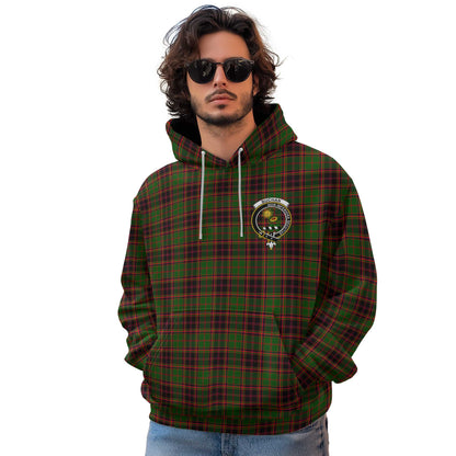 Clan Buchan Tartan Men Hoodie Crest And Plaid Basic Style