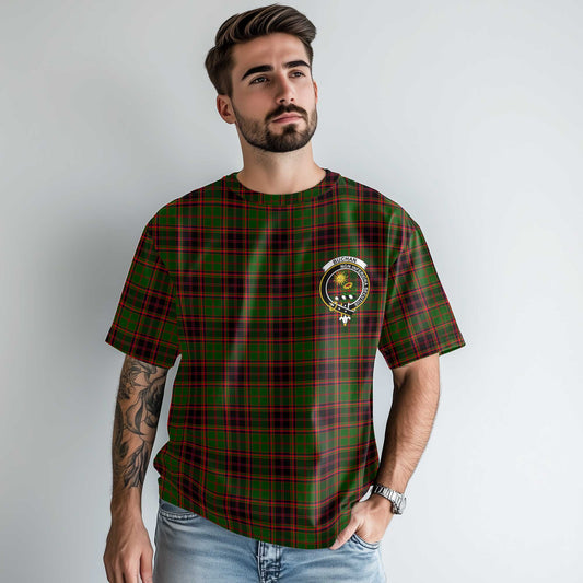 Clan Buchan Tartan Men T Shirt Crest And Plaid Basic Style