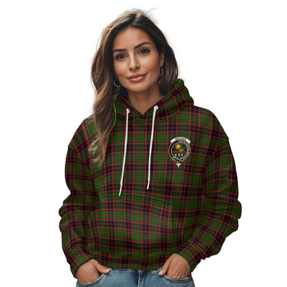 Clan Buchan Tartan Women Hoodie Crest And Plaid Basic Style