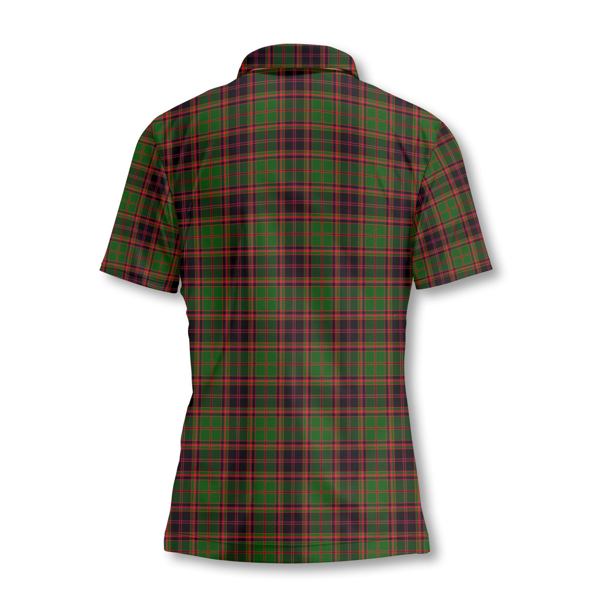 Clan Buchan Tartan Women Polo Shirt Crest And Plaid Basic Style