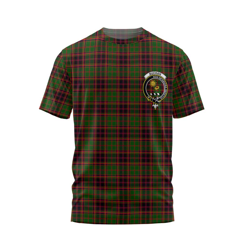 Clan Buchan Tartan Women T Shirt Crest And Plaid Basic Style