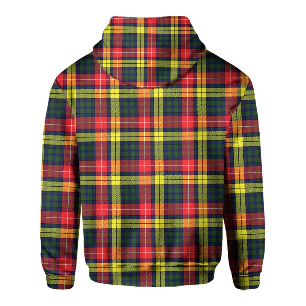 Clan Buchanan Tartan Men Hoodie Crest And Plaid Basic Style