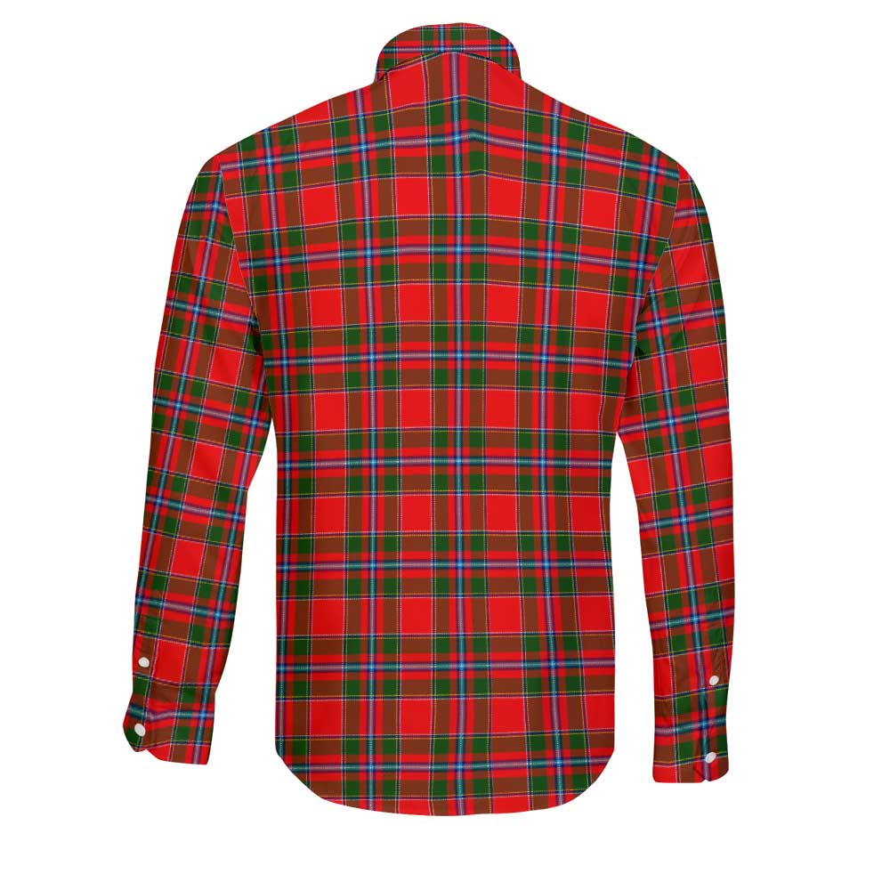 Clan Butter Tartan Long Sleeve Button Shirt Crest And Plaid Basic Style