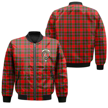 Clan Butter Tartan Men Bomber Jacket Crest And Plaid Basic Style