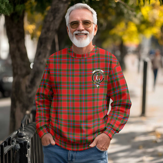 Clan Butter Tartan Men Sweatshirt Crest And Plaid Basic Style