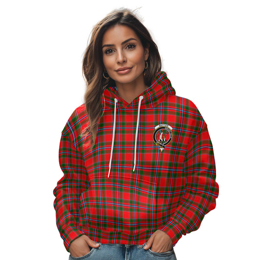 Clan Butter Tartan Women Hoodie Crest And Plaid Basic Style