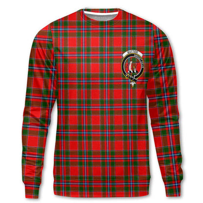 Clan Butter Tartan Women Sweatshirt Crest And Plaid Basic Style