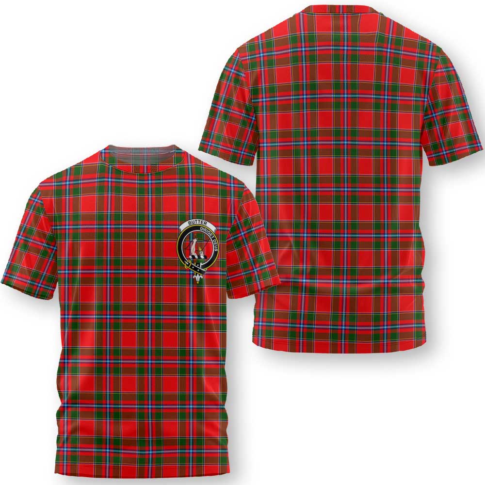 Clan Butter Tartan Women T Shirt Crest And Plaid Basic Style