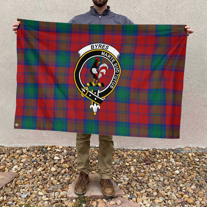 Clan Byres Tartan Flag 1 Crest And Plaid Basic Style Tartan House Flag Crest And Plaid Basic Style