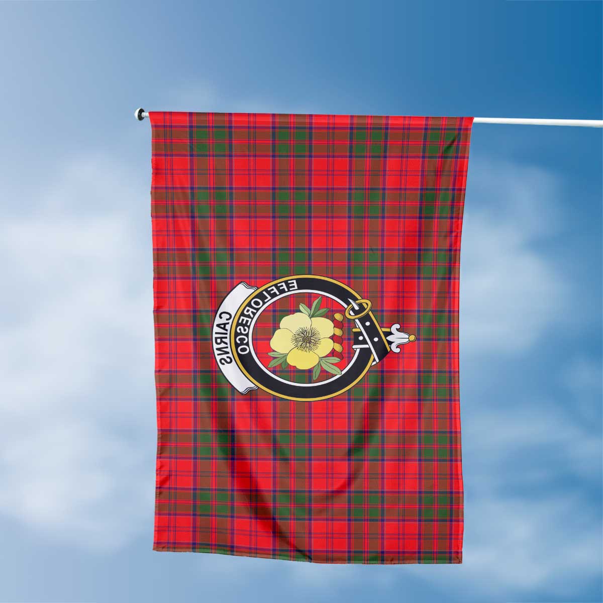 Clan Cairns Tartan Flag 1 Crest And Plaid Basic Style Tartan House Flag Crest And Plaid Basic Style