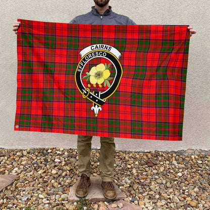 Clan Cairns Tartan Flag 1 Crest And Plaid Basic Style Tartan House Flag Crest And Plaid Basic Style