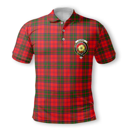 Clan Cairns Tartan Men Polo Shirt Crest And Plaid Basic Style