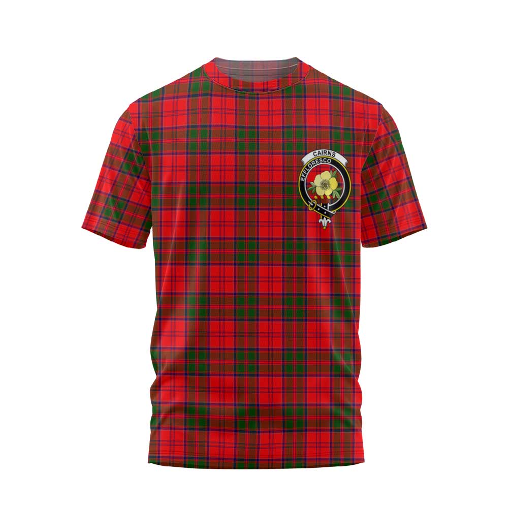 Clan Cairns Tartan Men T Shirt Crest And Plaid Basic Style