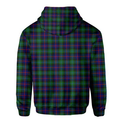 Clan Calder Tartan Men Hoodie Crest And Plaid Basic Style