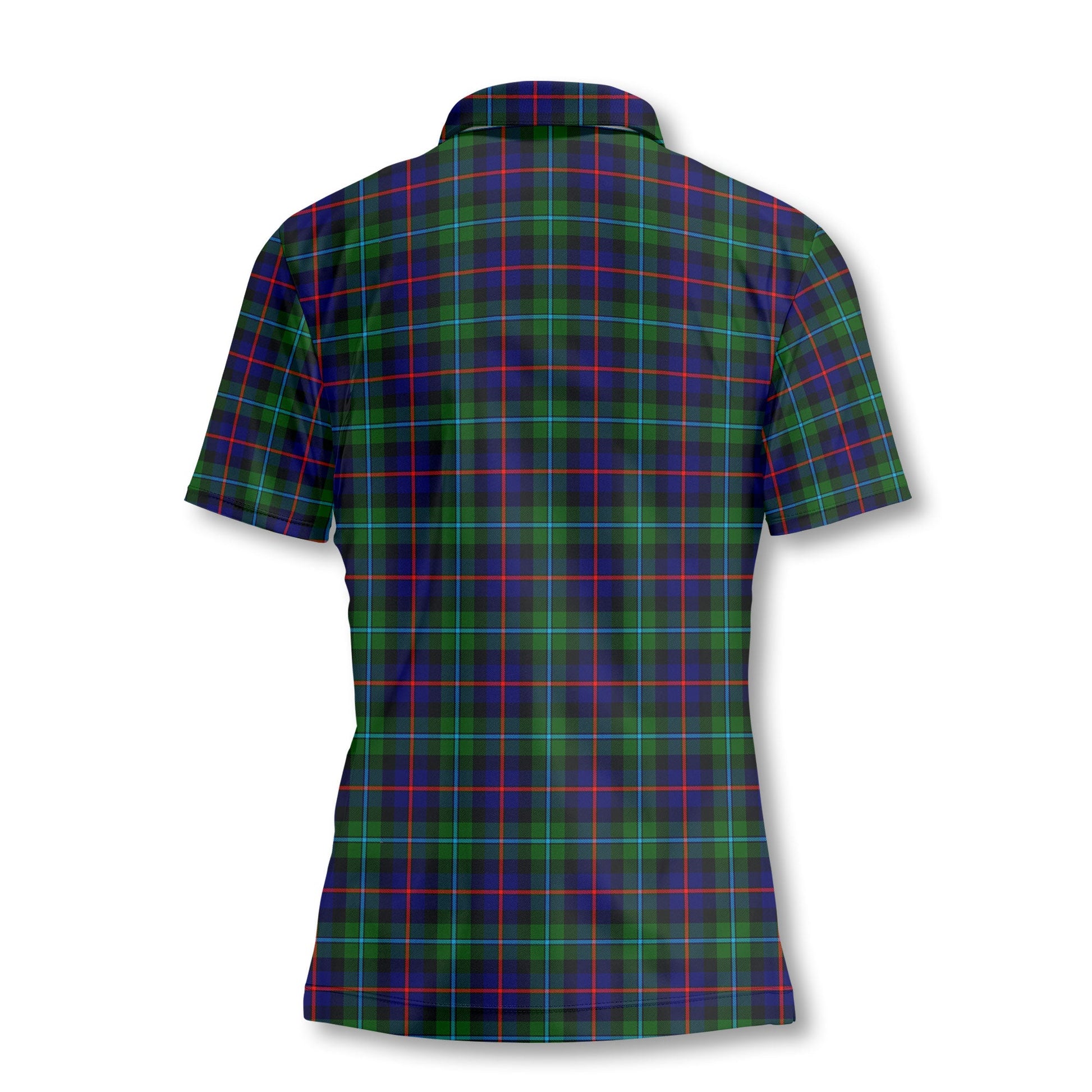 Clan Calder Tartan Women Polo Shirt Crest And Plaid Basic Style