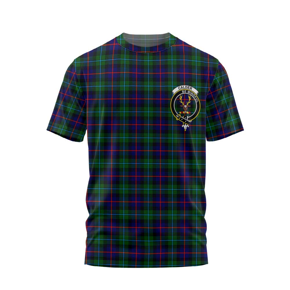 Clan Calder Tartan Women T Shirt Crest And Plaid Basic Style