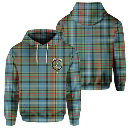 Clan Caldwell Tartan Men Hoodie Crest And Plaid Basic Style